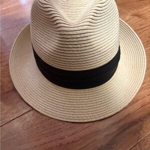 Stylish Tan Fedora with Black Band